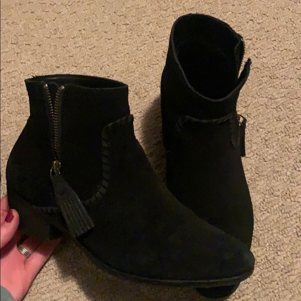 Jack Rogers Black Suede Bootie